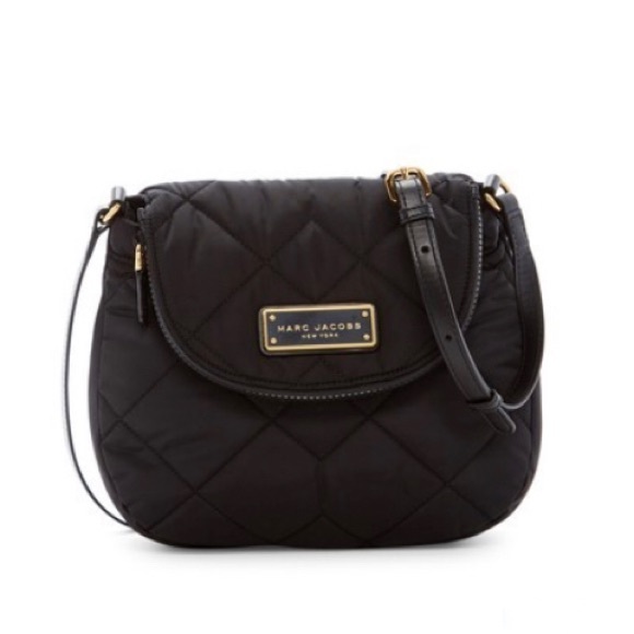 quilted nylon crossbody bag